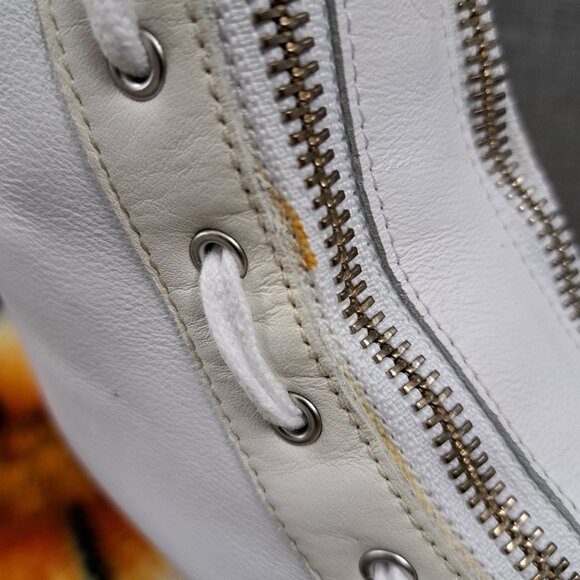 Y-3 Adidas Yohji Yamamoto Pro Zip Weiß High Top Sneakers CG3183 Size 9 Men - Picture 13 of 15